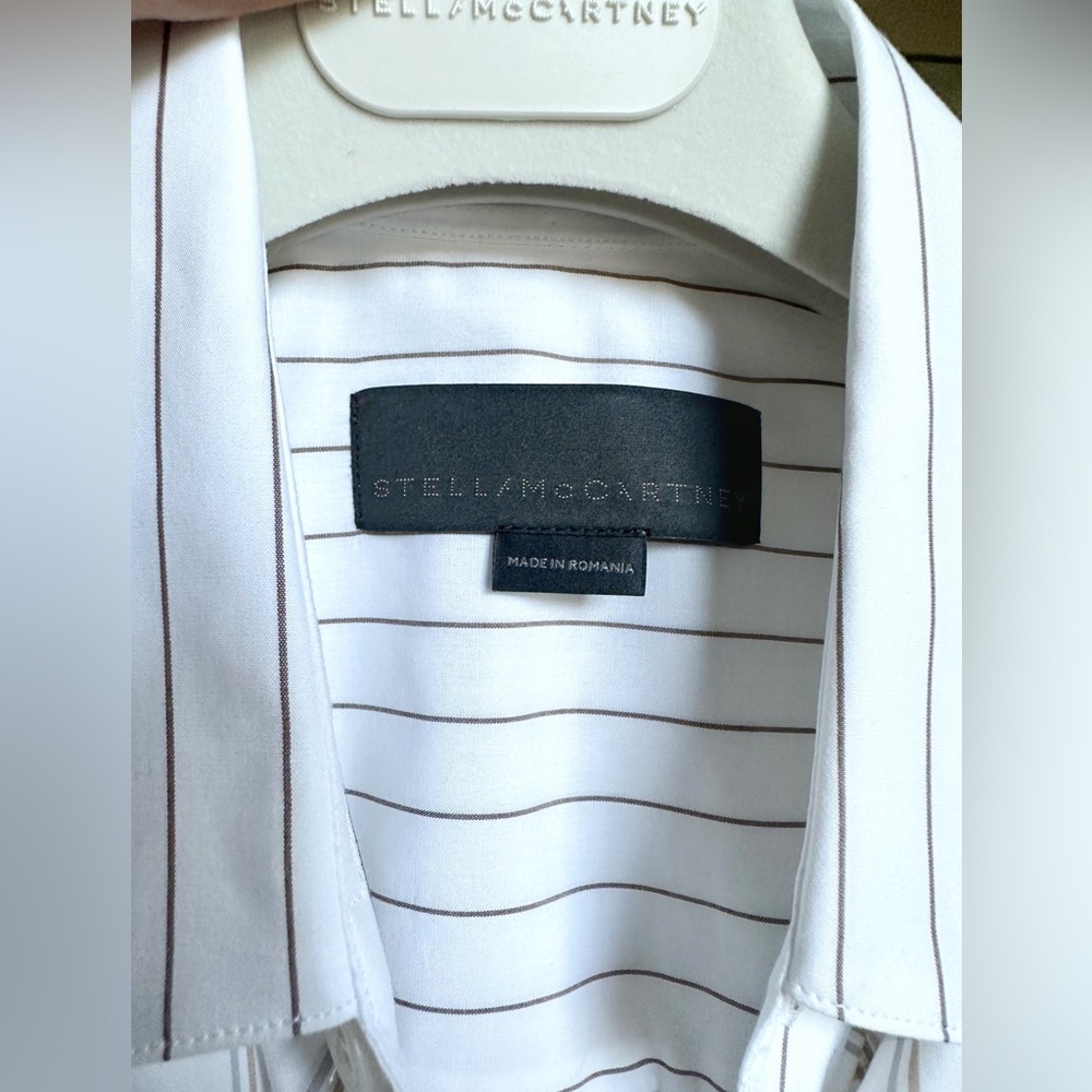 Stella McCartney White & Brown check shirt